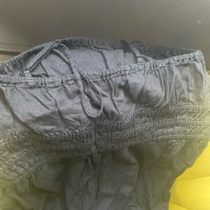 Black Smocked sleeveless romper